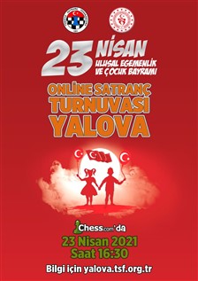 Yalova 23 Nisan Ulusal Egemenlik ve Çocuk Bayramı Satranç Turnuvası