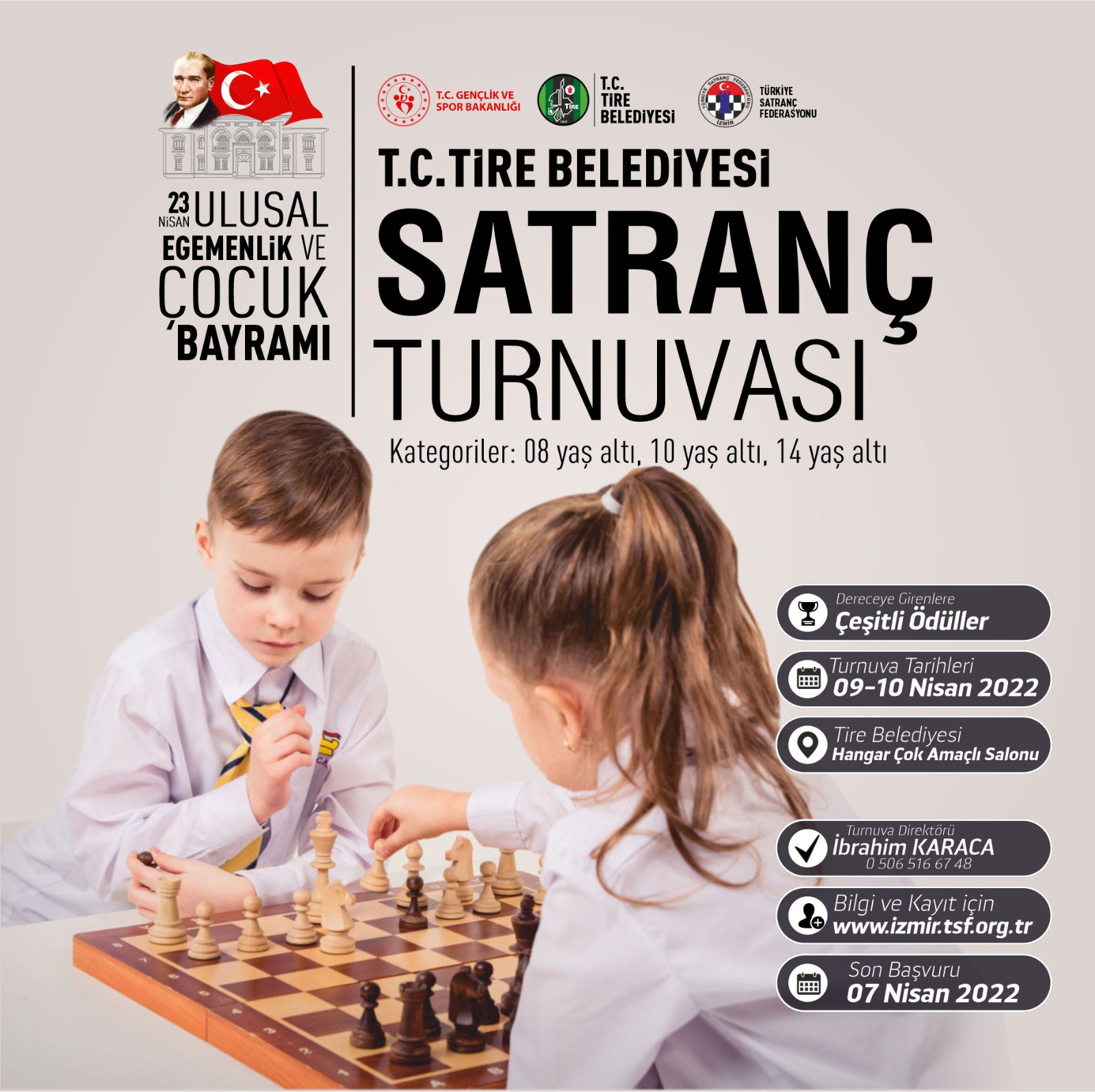 İzmir Tire Belediyesi Çocuk Bayramı Satranç Turnuvası