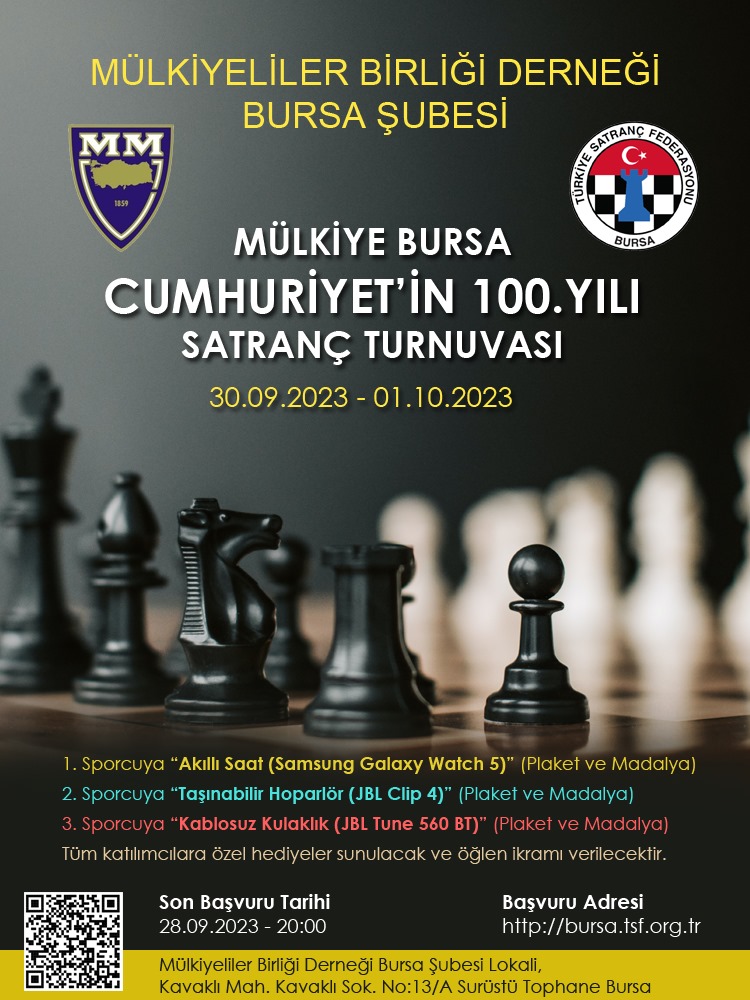 Mülkiye Bursa Cumhuriyet'in 100.Yılı Satranç Turnuvası