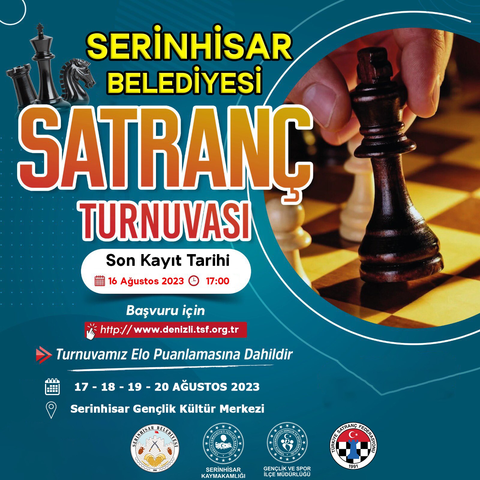 Denizli Serinhisar Belediyesi Elo Satranç Turnuvası