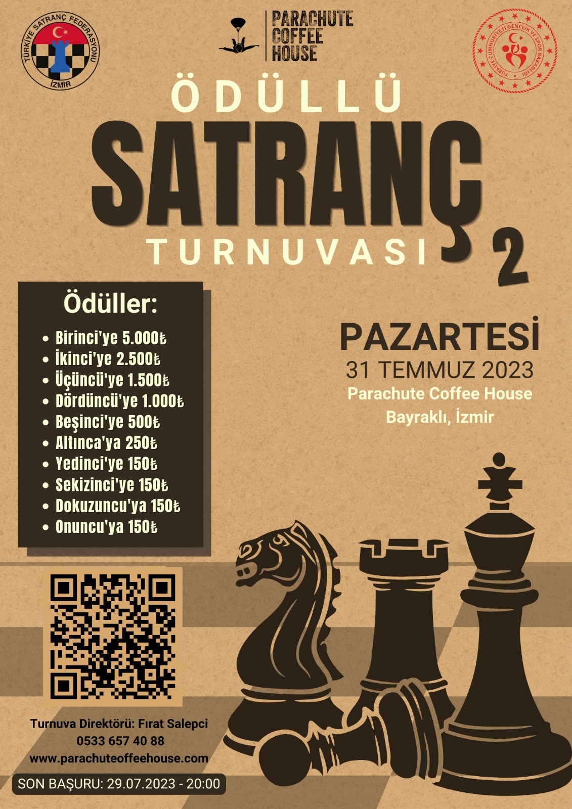 İzmir Paraşüt Cafe Yıldırım Satranç Turnuvası