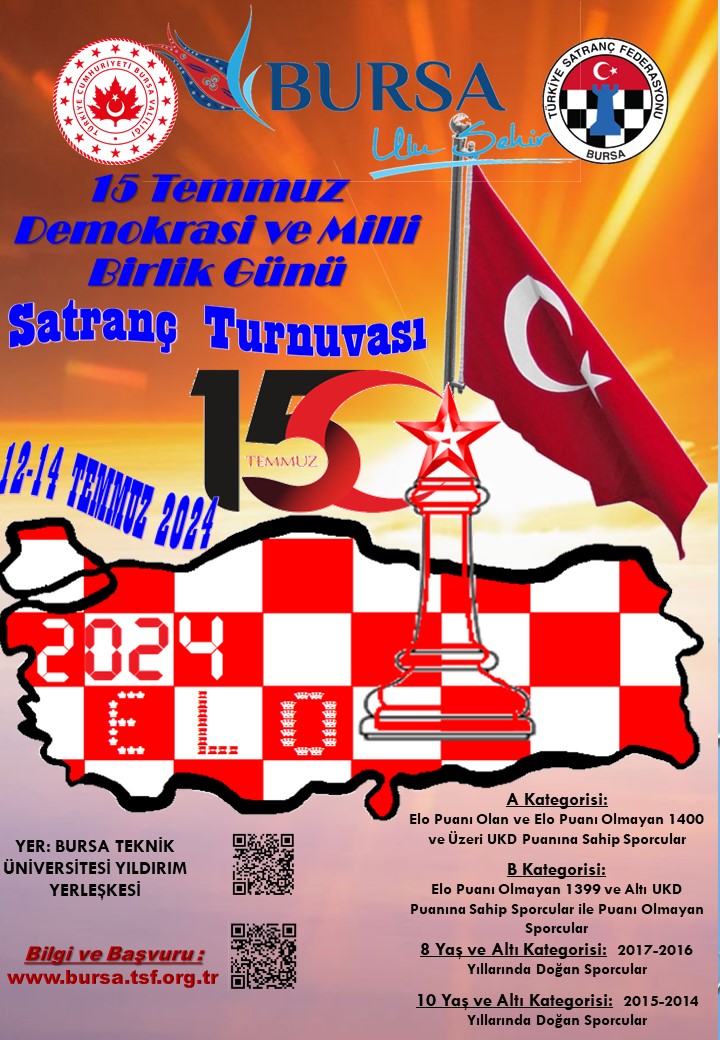 15 Temmuz Demokrasi ve Milli Birlik Günü Elo Satranç Turnuvası