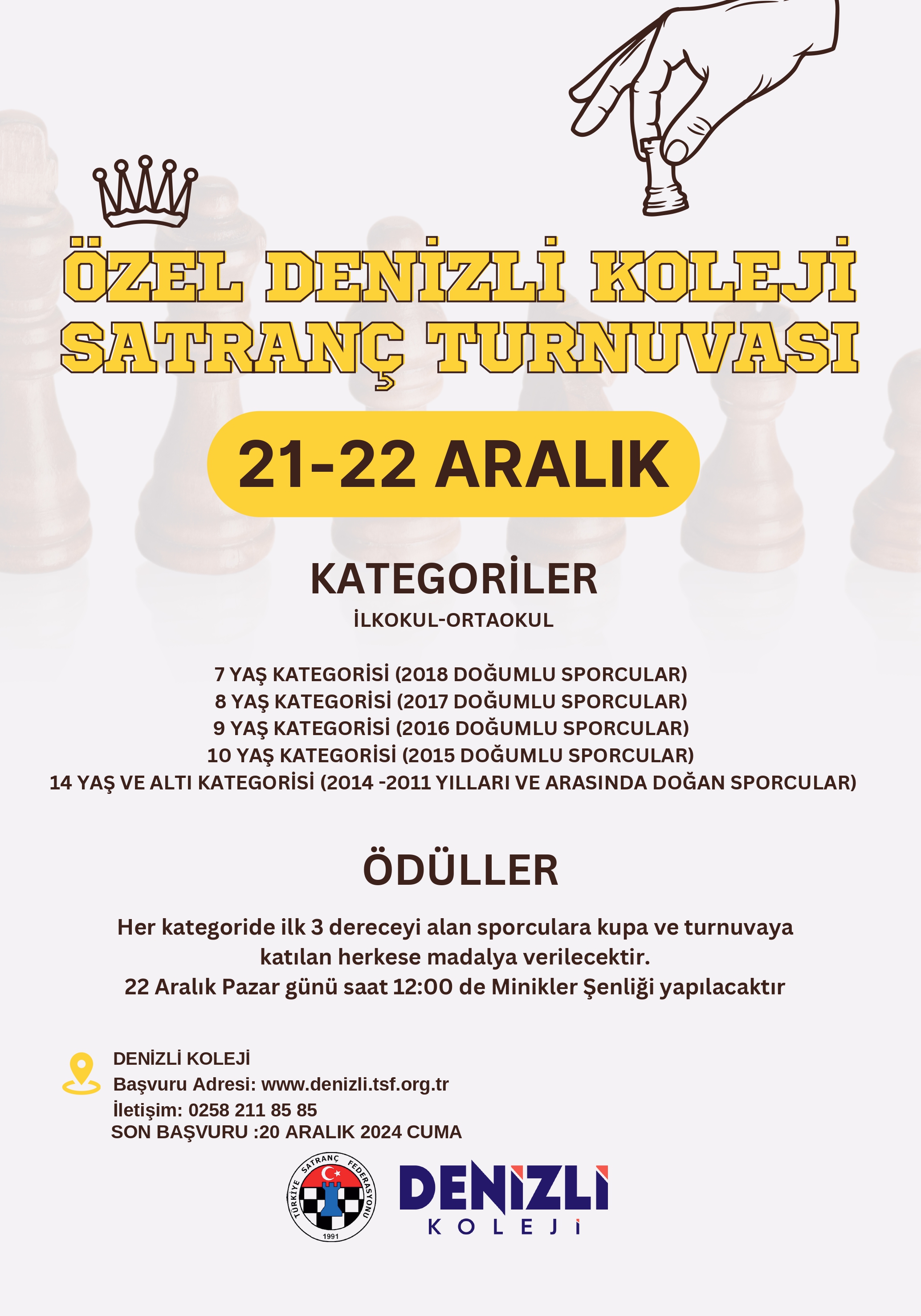 Denizli Koleji Satranç Turnuvası