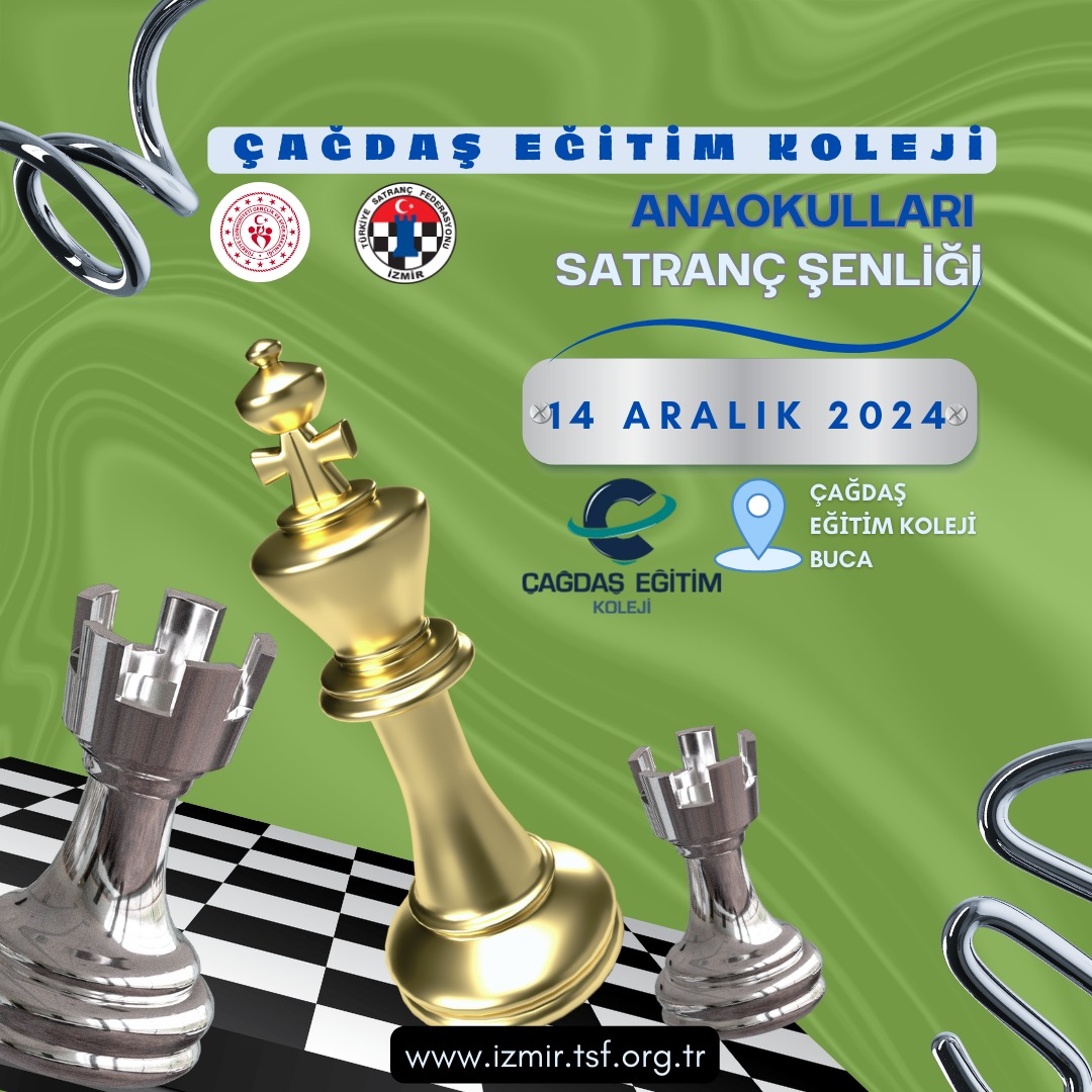 İzmir Çağdaş Eğitim Koleji Anaokulları Satranç Şenliği