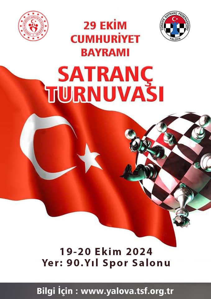 2024 Yalova Cumhuriyet Bayramı Satranç Turnuvası