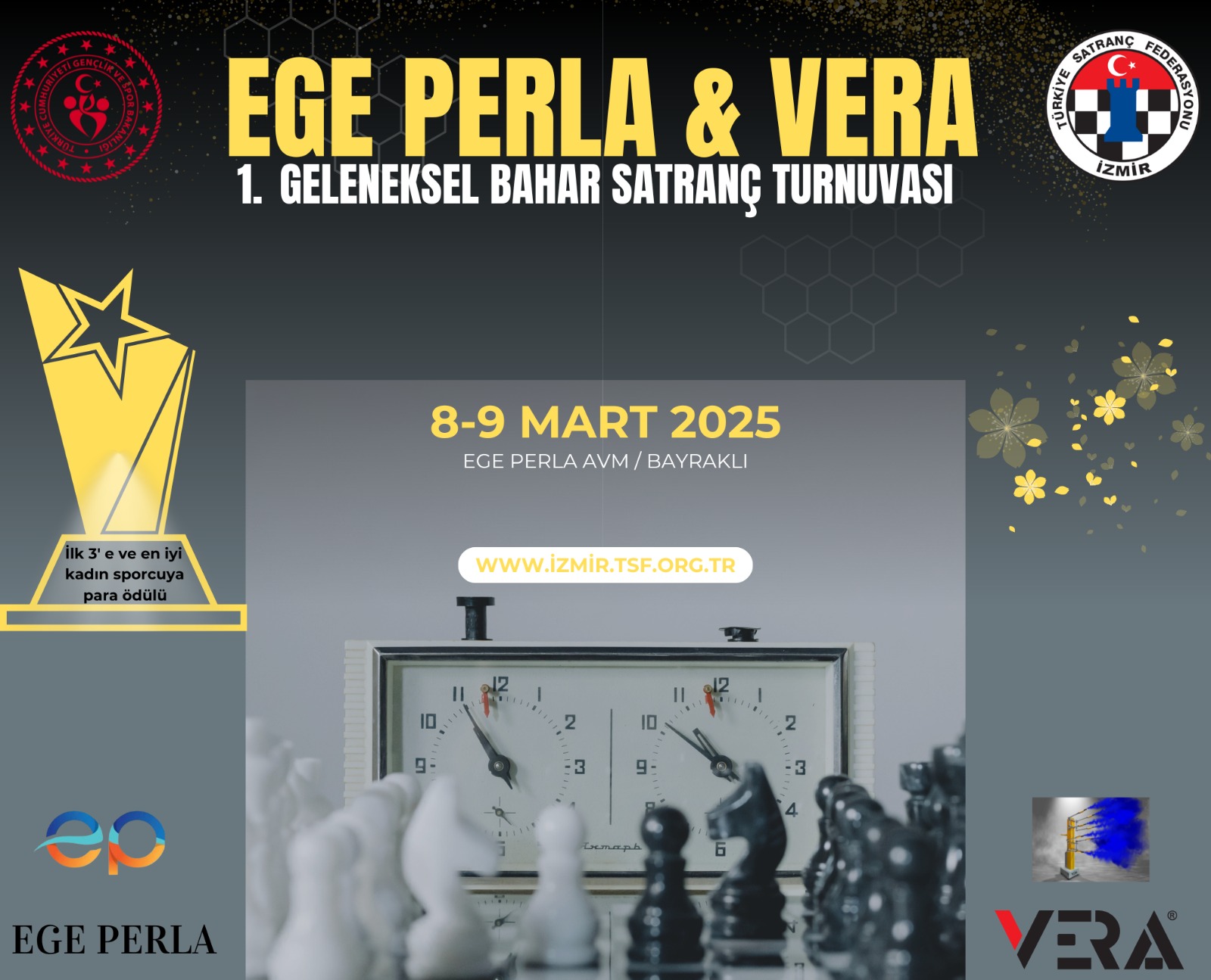 Ege Perla - Vera Birinci Geleneksel Bahar Satranç Turnuvası