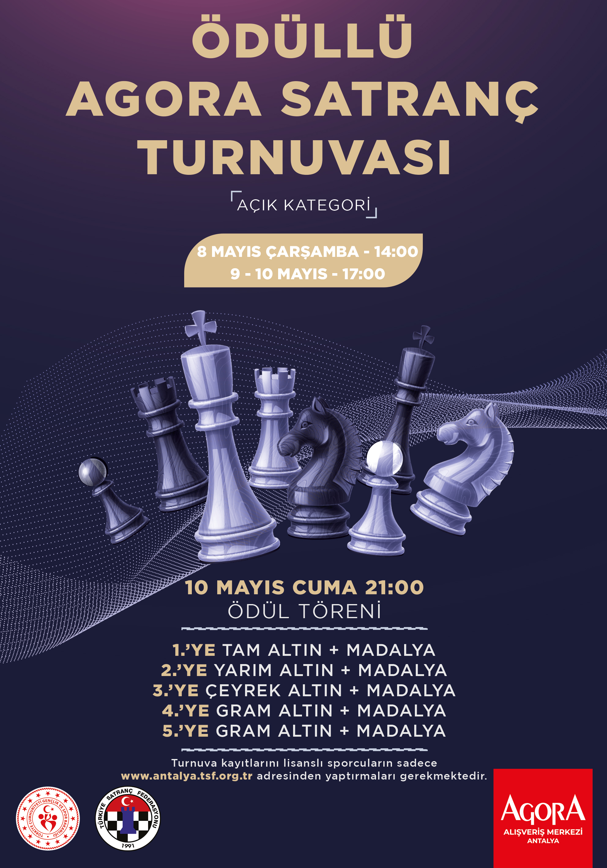 Antalya Agora AVM Hızlı Satranç Turnuvası