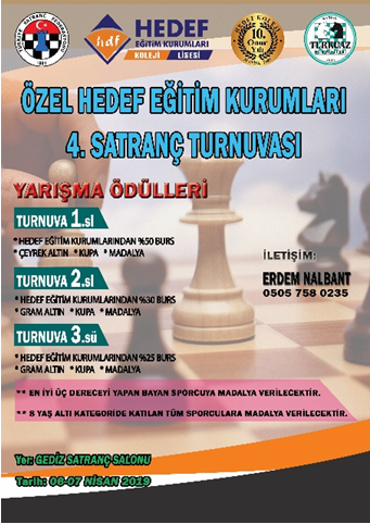 Özel Hedef Kurumları 4. Satranç Turnuvası