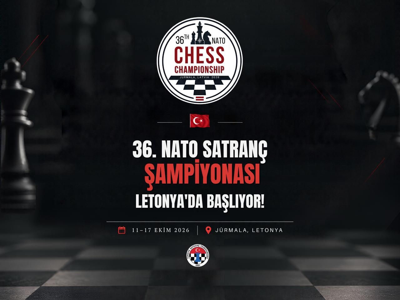 36. NATO Satranç Şampiyonası Letonya’da Başlıyor